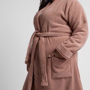 Parachute Soft Rib Robe in Clay - XL